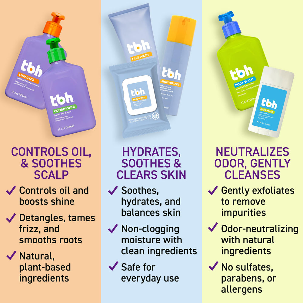 TBH gel de ducha para niños en botella, limpieza suave