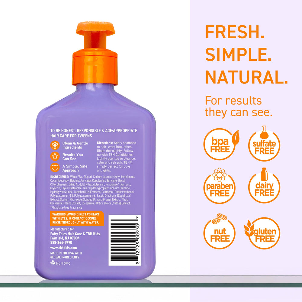 TBH Teens & Kids Shampoo: textura cremosa para una distribución fácil.