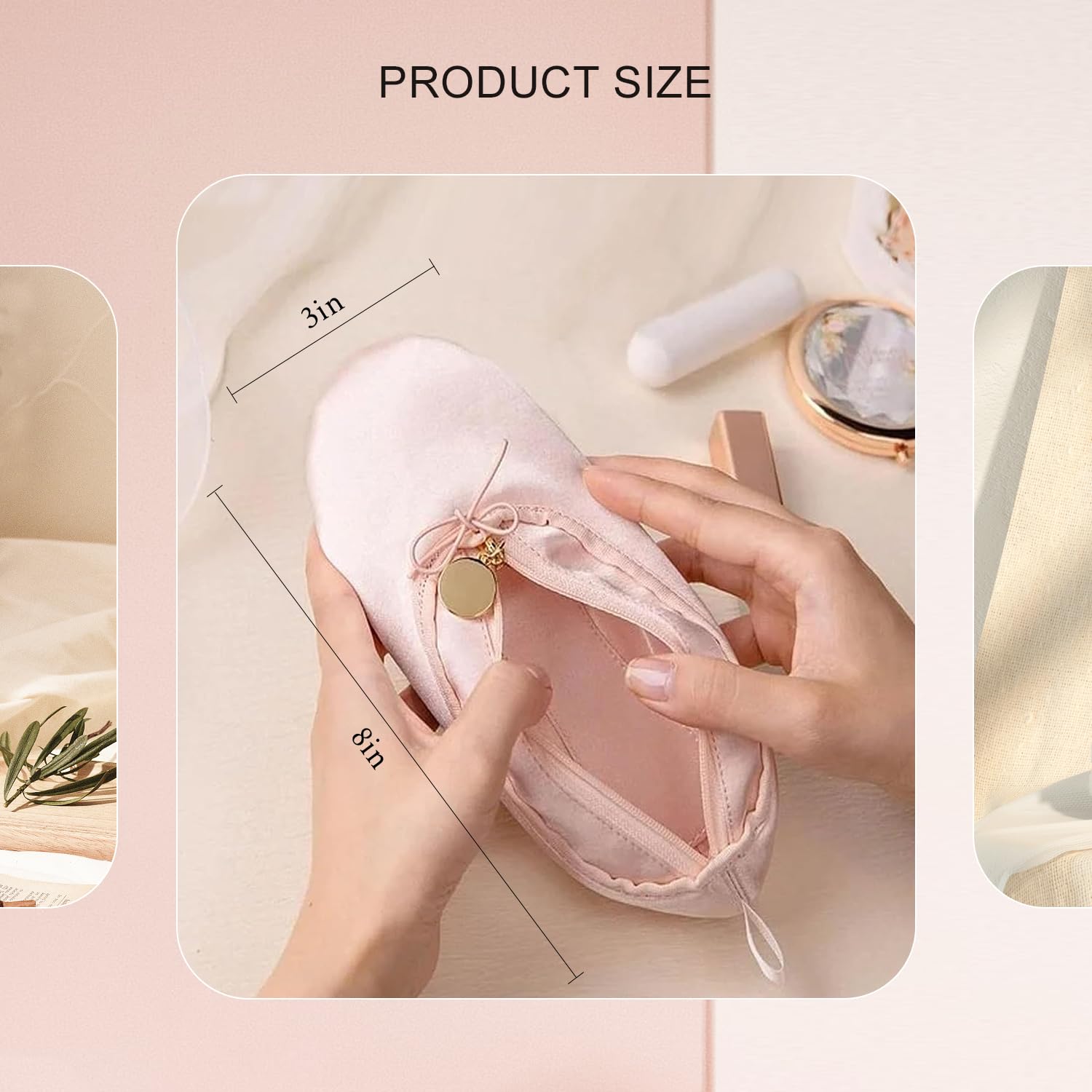 TCULIHWY bolso maquillaje ballet, regalo ideal para bailarinas y amantes del baile.