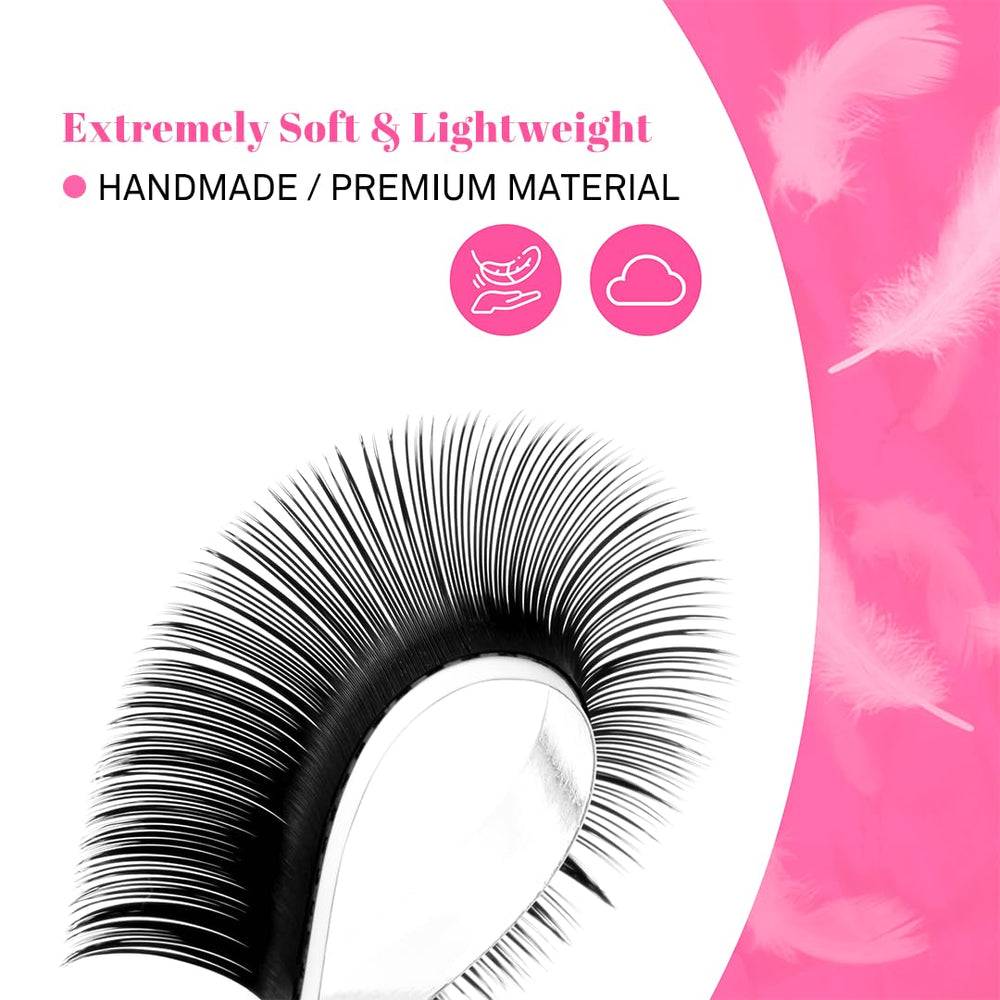 TDANCE 13mm single length lashes close up for precise classic looks.
