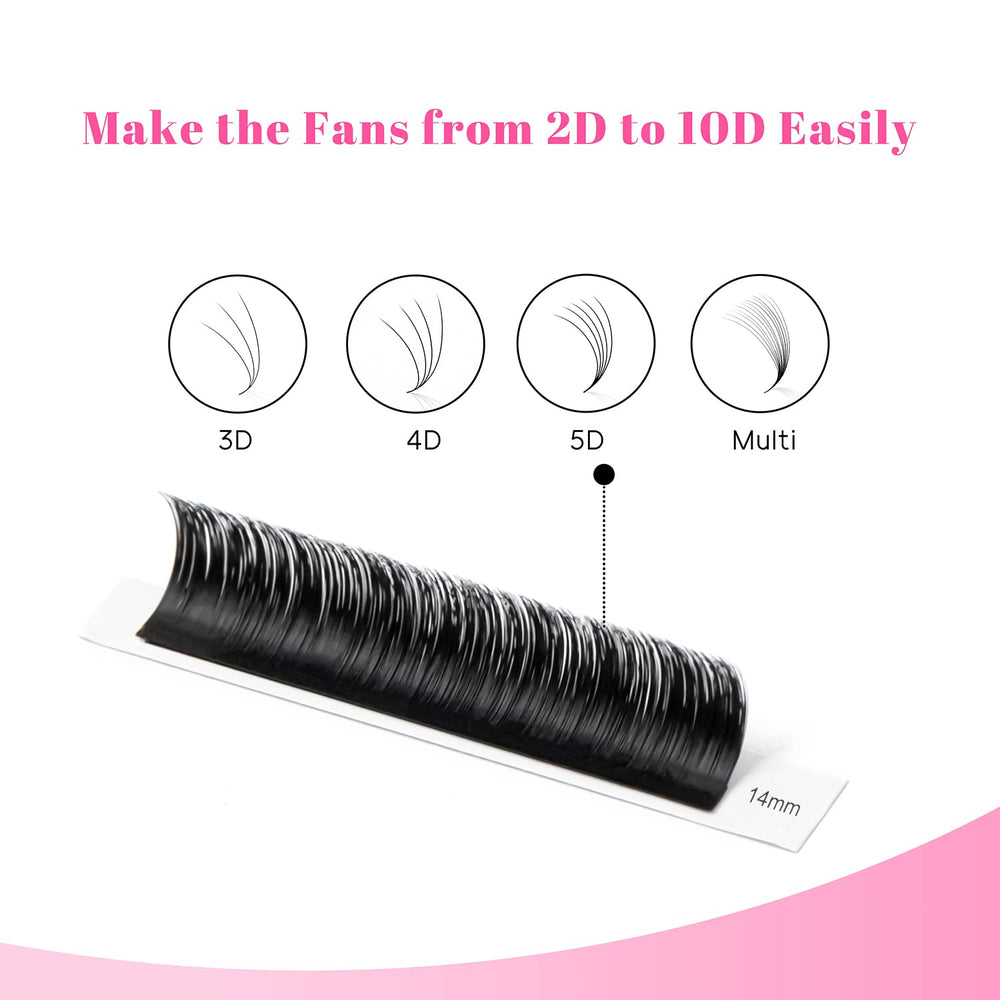 TDANCE Easy Fan Lash Extension auto-blossom design speeds up application