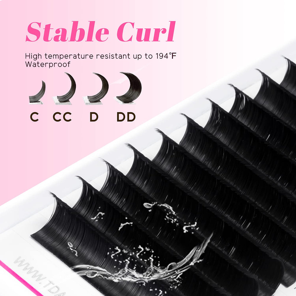 TDANCE Easy Fan Lash Extension varied lengths for customized styles