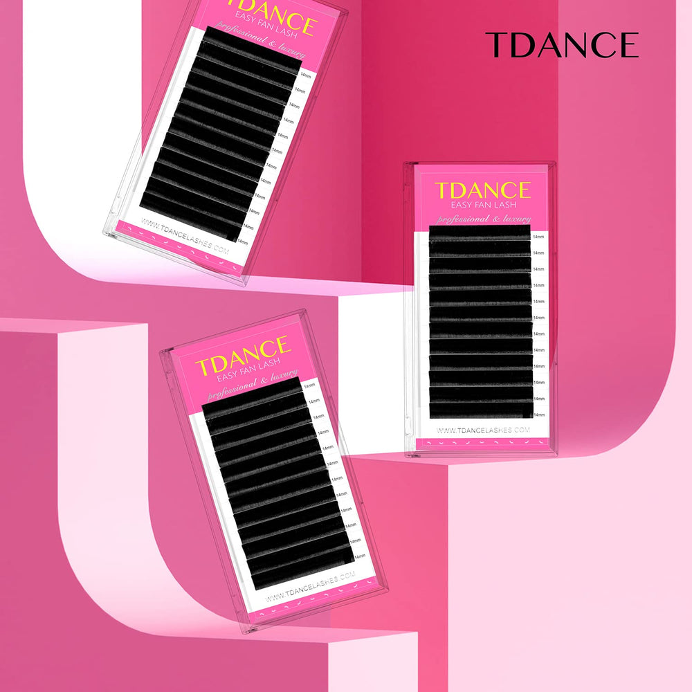TDANCE Easy Fan Lash Extension soft, lightweight lashes feel comfortable