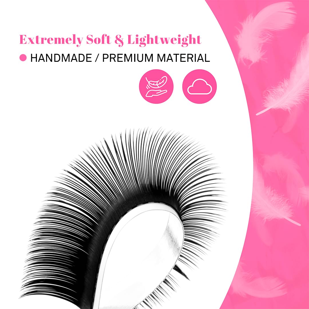 TDANCE extenciones cashmere 0-07mm CC 13mm con rizo duradero.