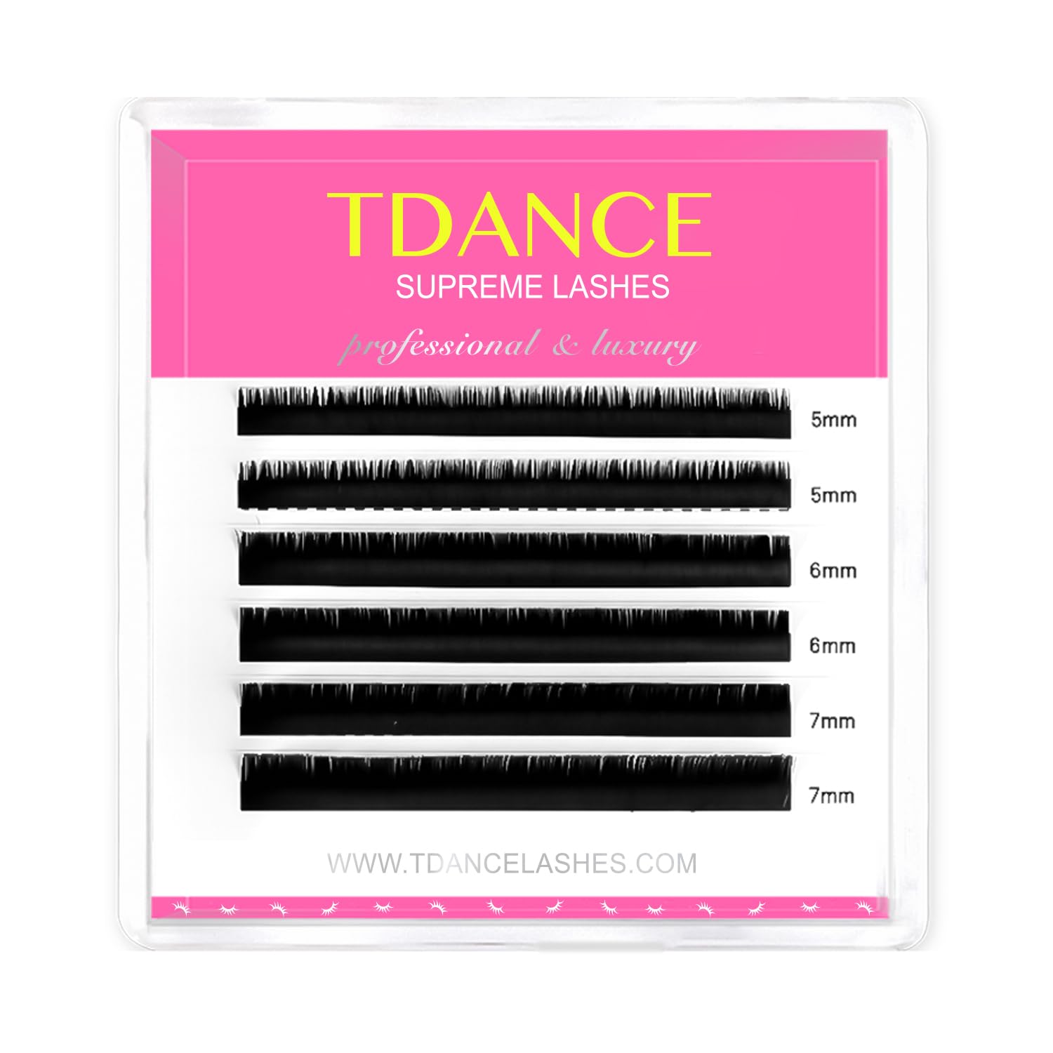 TDANCE Extensiones inferiores 0.03-0.07mm: equilibrio suave para la mirada.