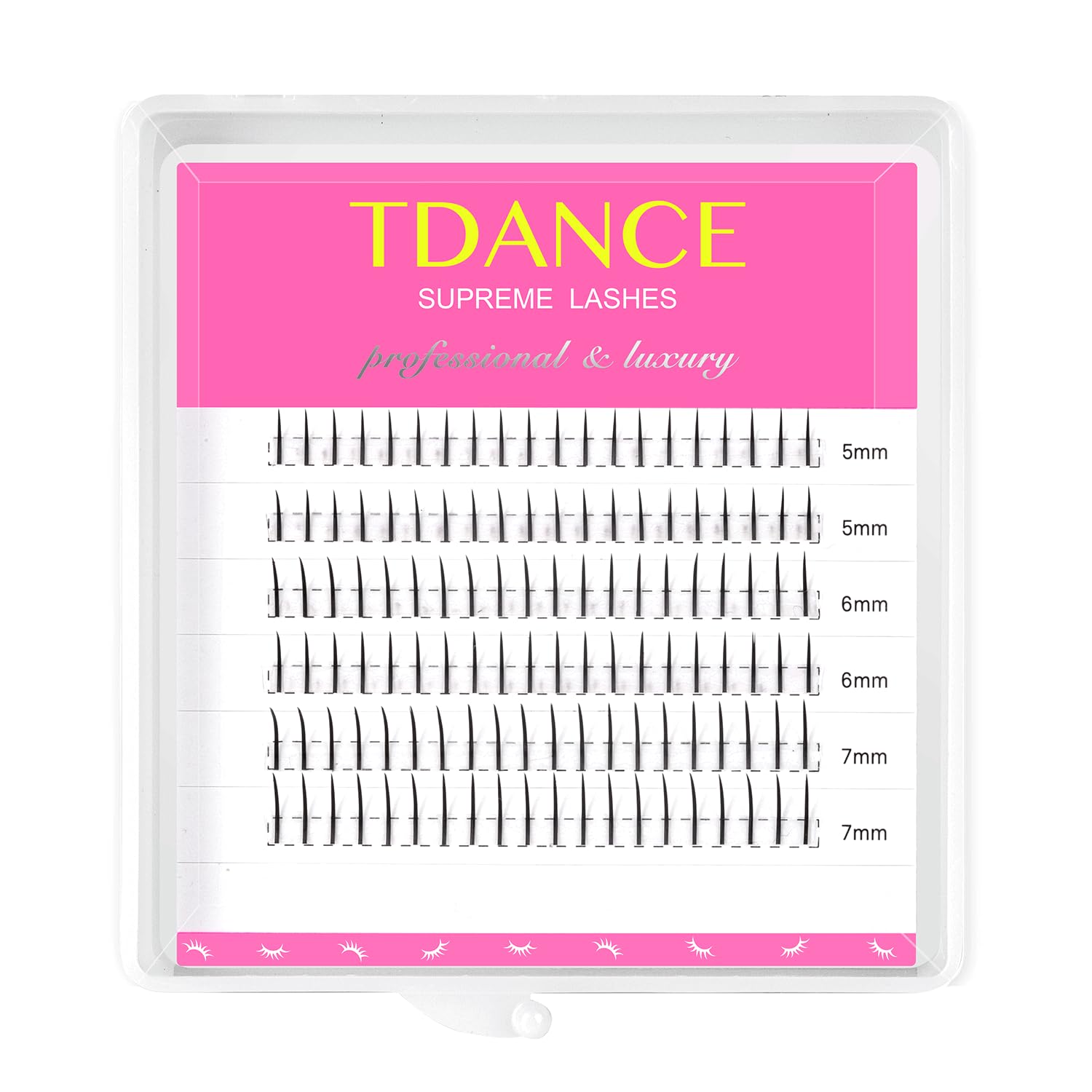TDANCE extenciones inferiores 120 piezas 0,07 mm para equilibrio visual.