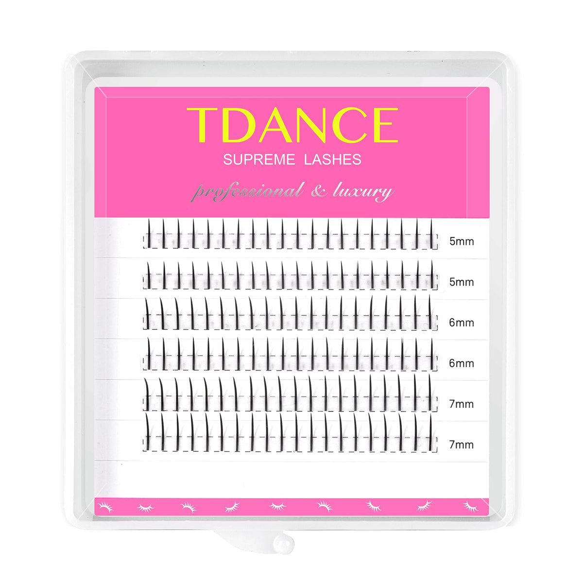 TDANCE extenciones inferiores 120 piezas 0,07 mm para equilibrio visual.