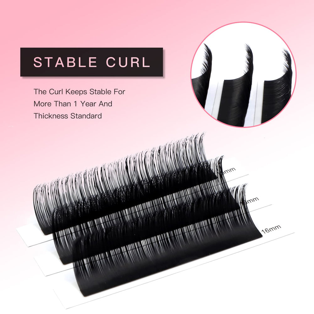 TDANCE extensions cils épaisseurs 0,03–0,18 mm pour personnalisation.