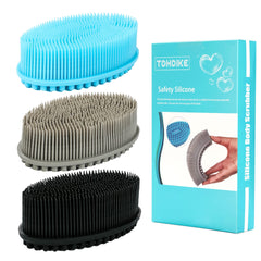 TDHDIKE exfoliante corporal de silicona, set de 3, listo para uso diario en la ducha.