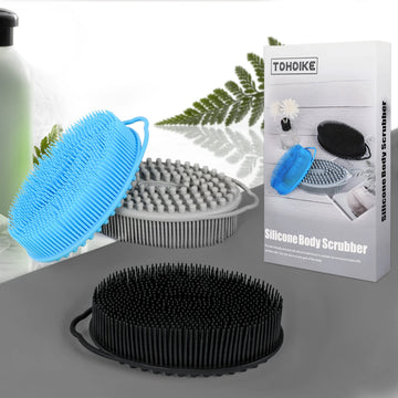 TDHDIKE cepillo exfoliante de silicona para cuerpo, suave y cómodo