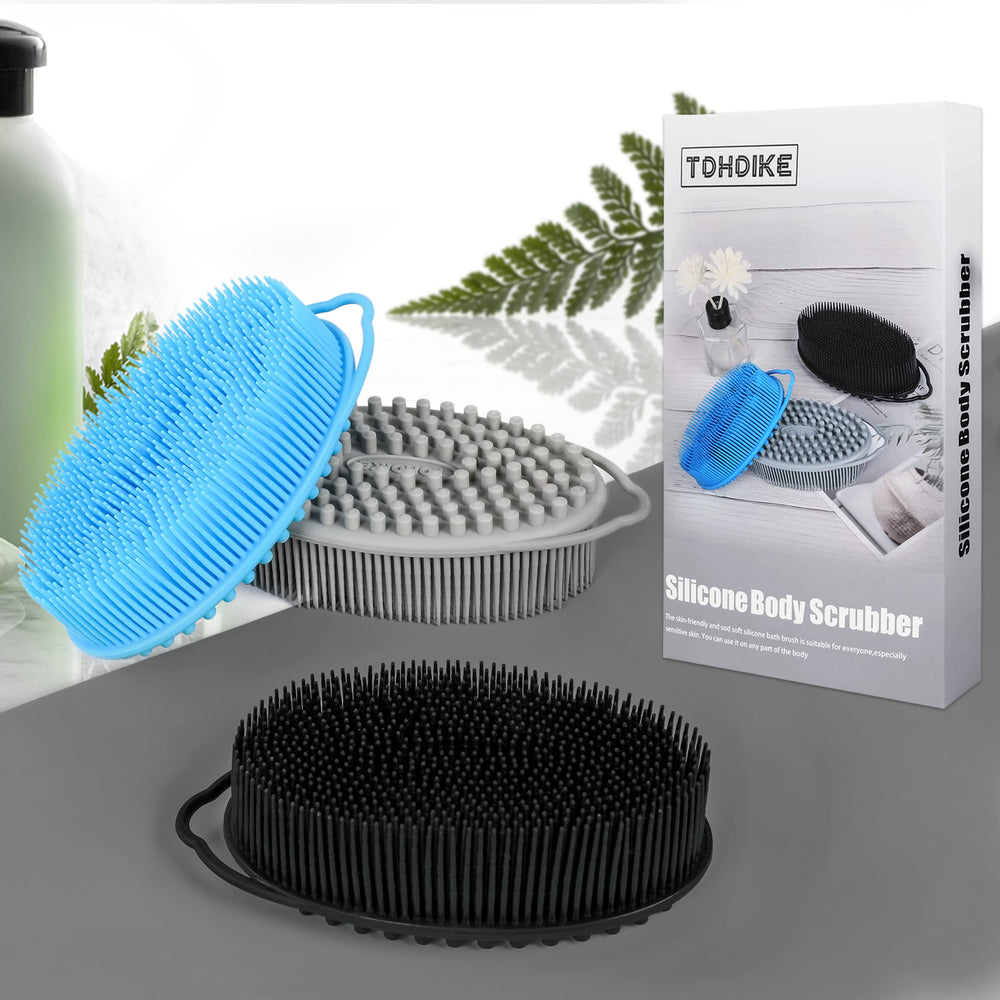 TDHDIKE cepillo exfoliante de silicona para cuerpo, suave y cómodo