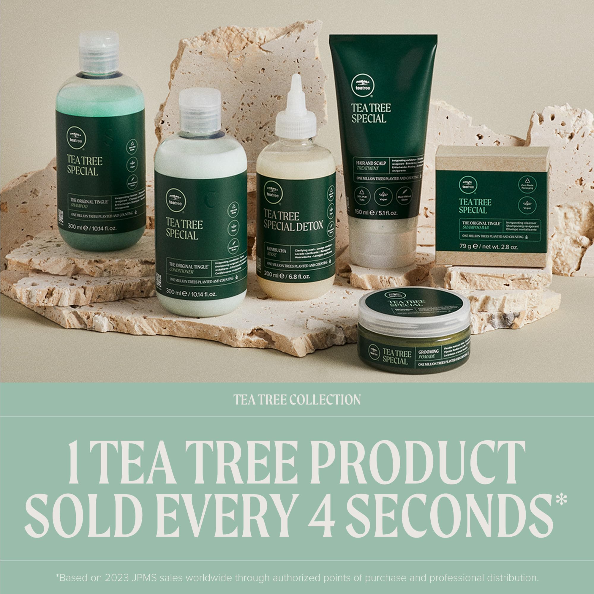 Tea Tree barra jabón espuma rica que limpia sin resecar.