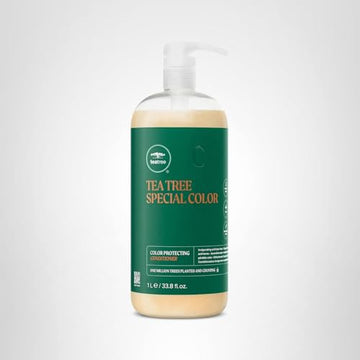 Tea Tree Special Color Conditioner deja cabello brillante y saludable.