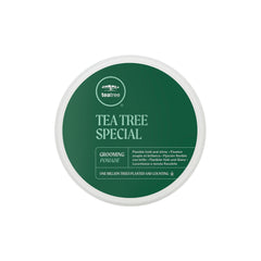 Tea Tree Grooming Pomade: botella y empaque renovado para un aspecto pulido y profesional.