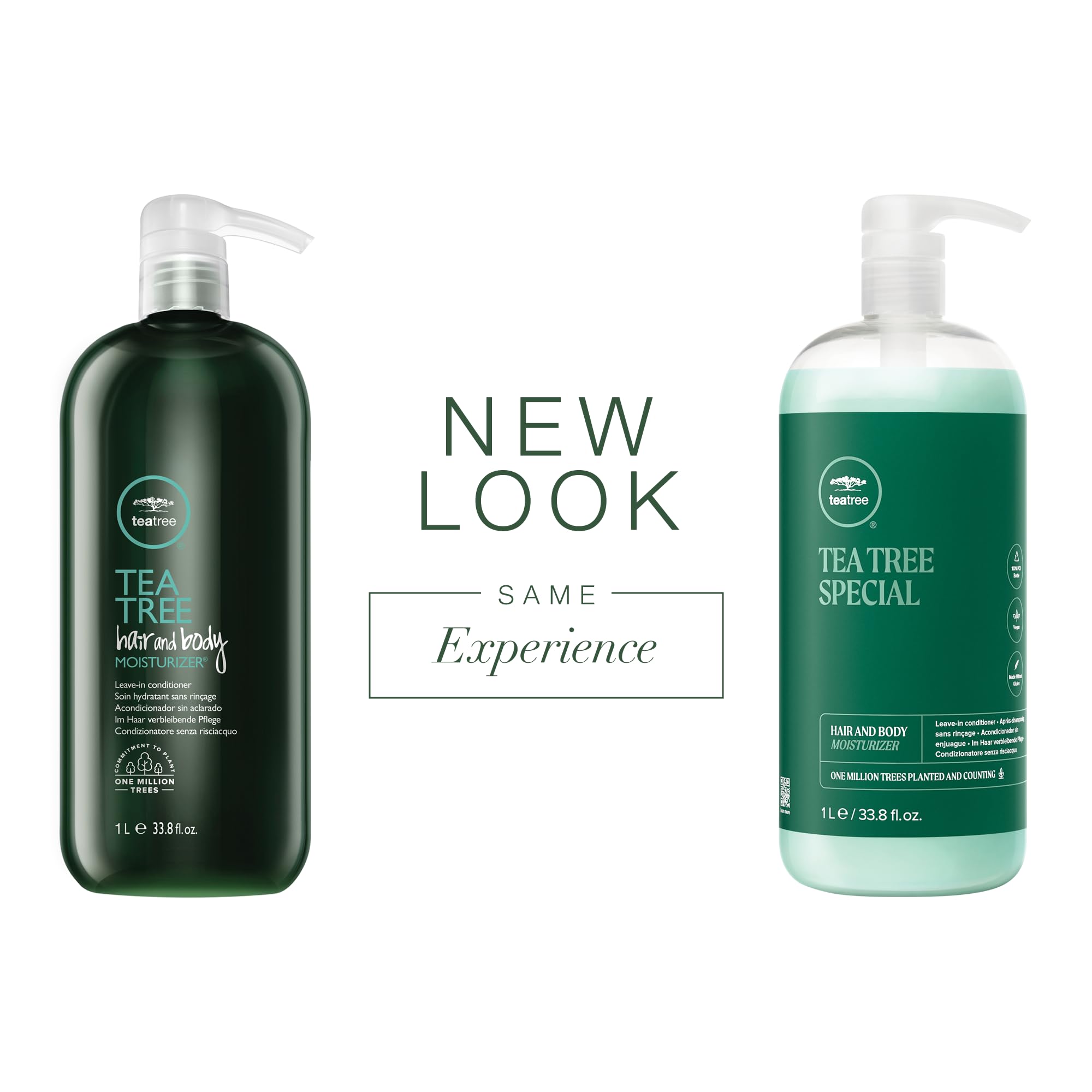 Tea Tree Hair and Body Moisturizer textura cremosa lista para aplicar