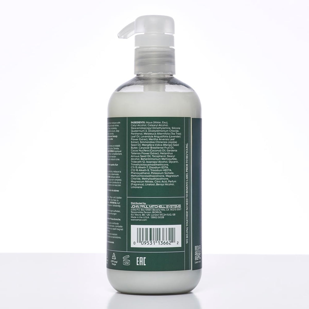 Tea Tree Lavanda Menta limpiador-acondicionador rizos más manejables.