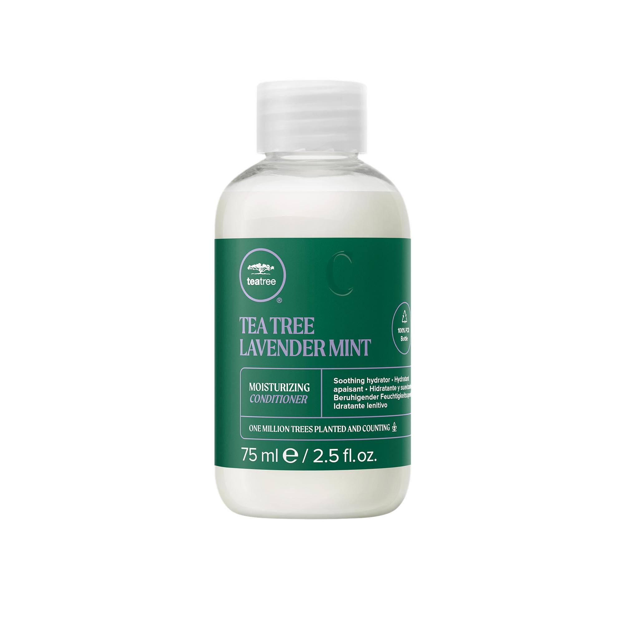 Tea Tree Lavande Menthe - flacon hydratant pour cheveux secs.