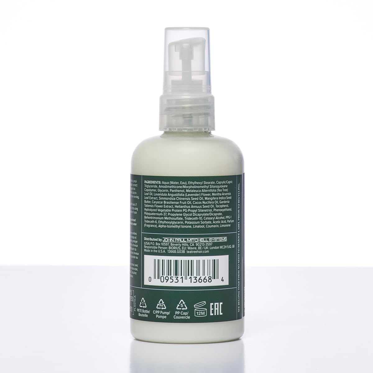 Tea Tree Lavender Mint accessoire satin facilite l'hydratation nocturne.