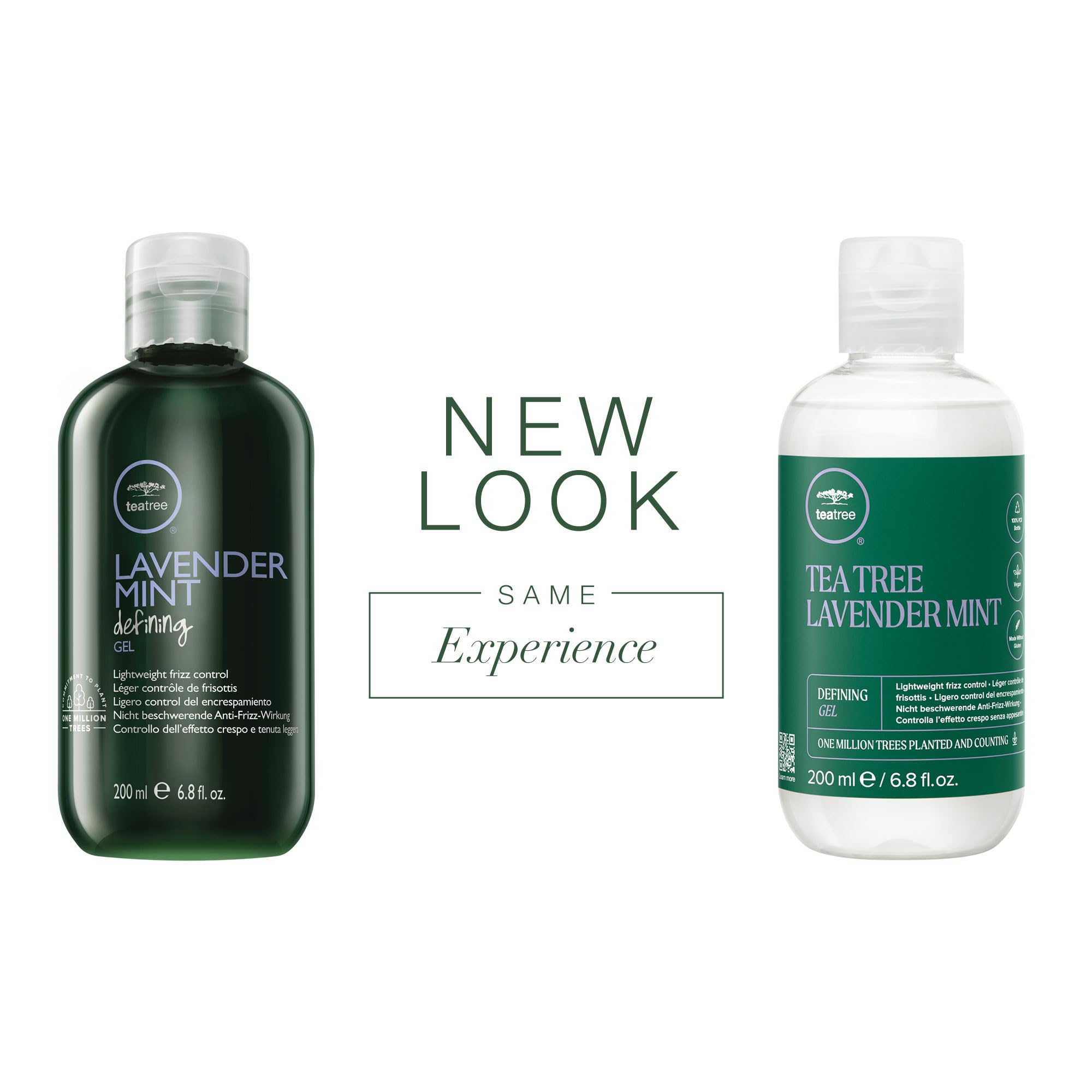 Tea Tree Lavender Mint Defining Gel being applied to define curls and reduce crunch.