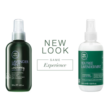 Tea Tree Lavender Mint Spray, textura suave para cabello manejable y sedoso