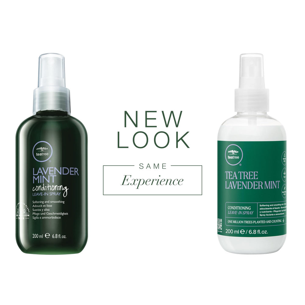 Tea Tree Lavender Mint Spray, textura suave para cabello manejable y sedoso