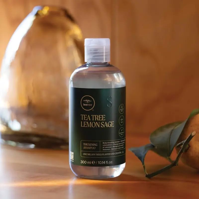 Tea Tree Lemon Sage Shampooing – Senteurs herbes rafraîchissantes pour le cuir chevelu.