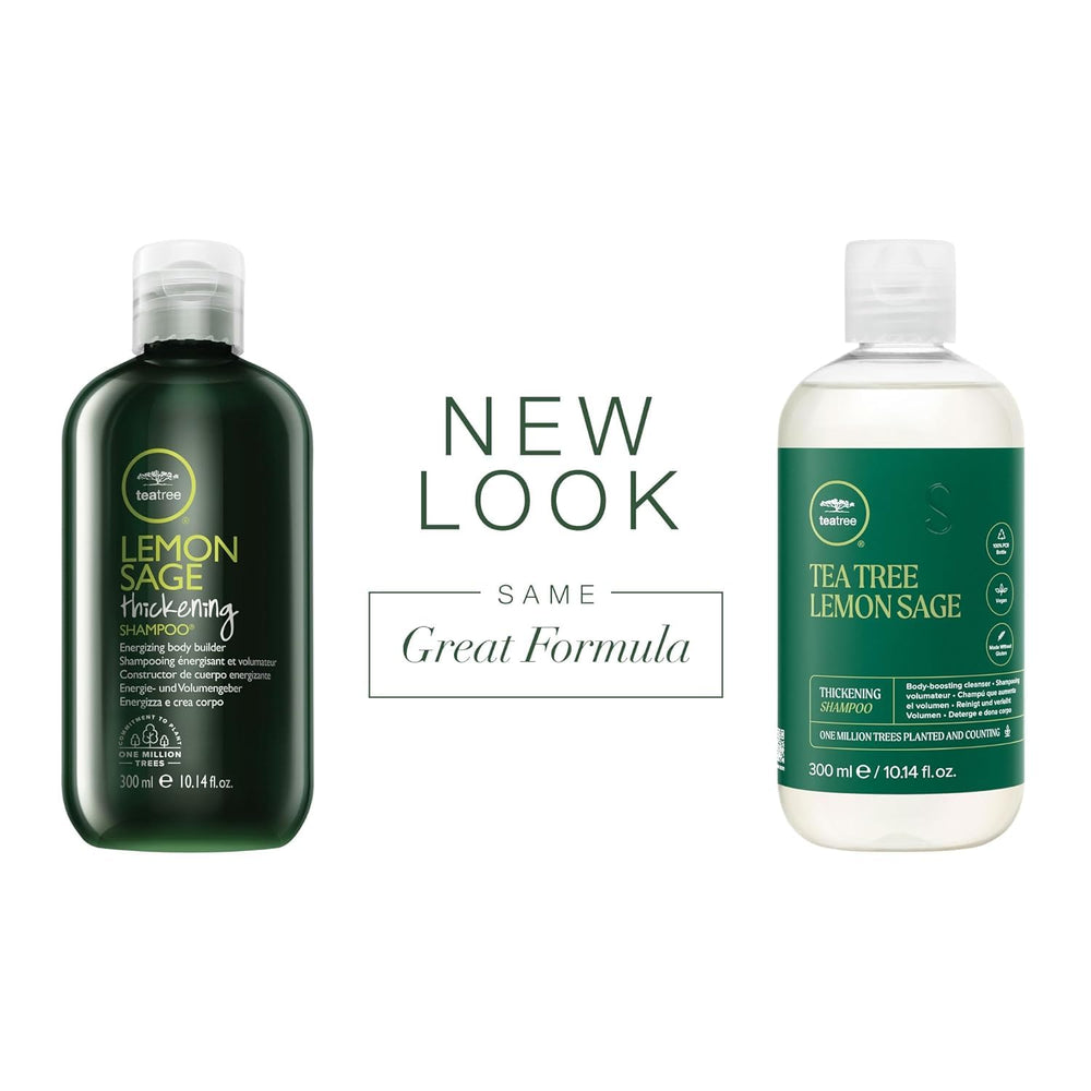 Tea Tree Lemon Sage spray engrosante para volumen y control.
