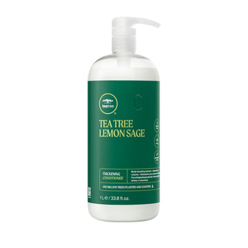 Tea Tree Acondicionador Engrosante Limón y Salvia en botella, aporta cuerpo y brillo