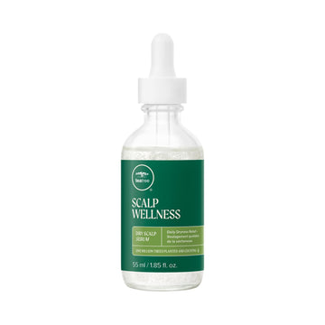 Tea Tree Serum cabello seco frente: hidratación suave diaria.