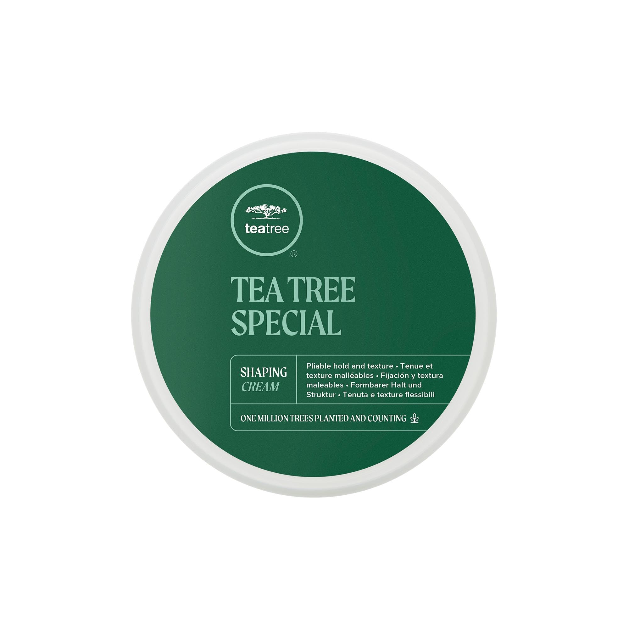 Tea Tree Shaping Cream definición y textura para peinados con estilo duradero.