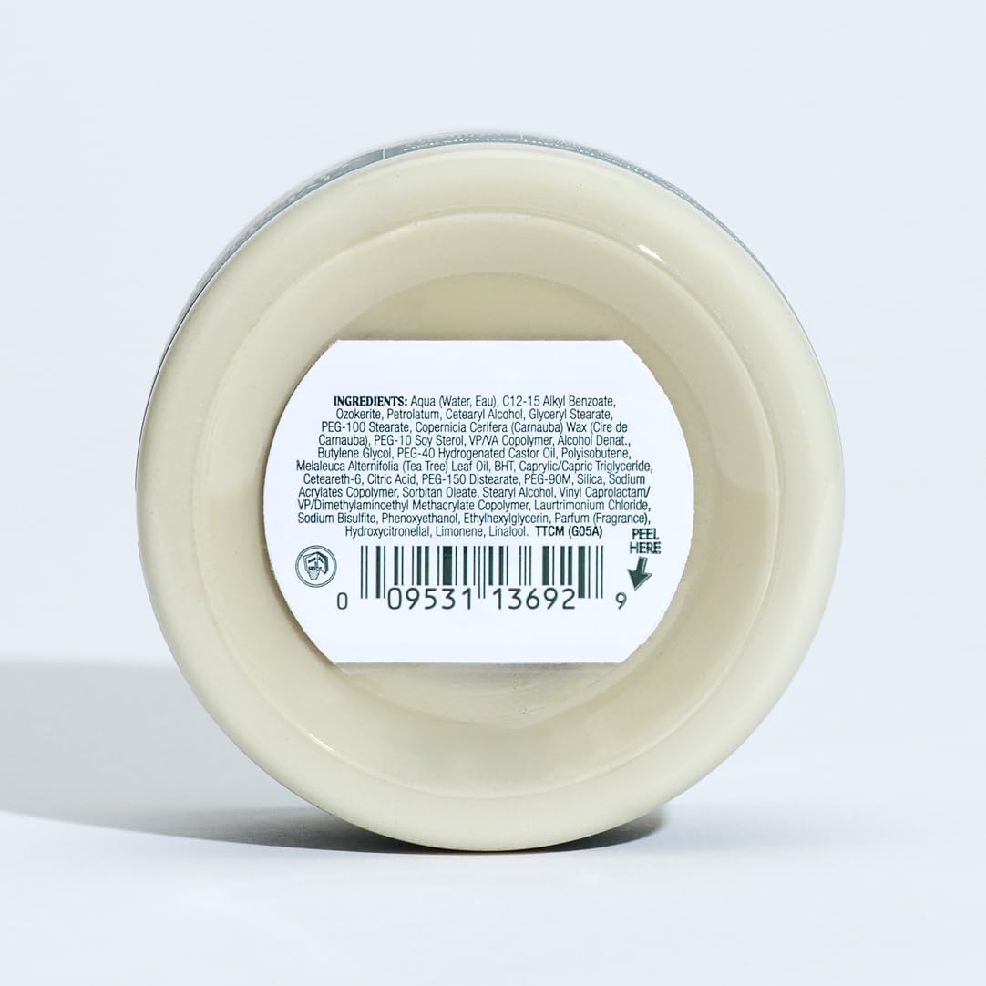 Tea Tree Shaping Cream uso diario con acabado mate.