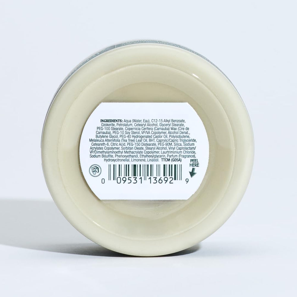 Tea Tree Shaping Cream uso diario con acabado mate.