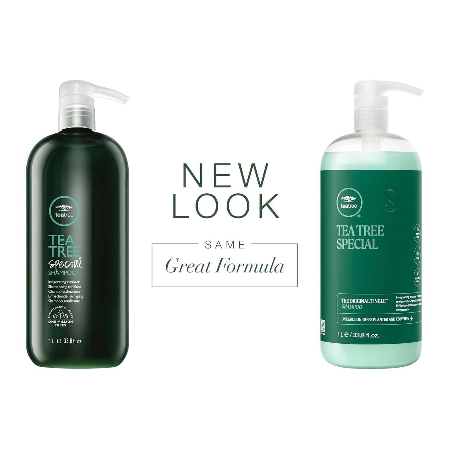 Tea Tree Special acondicionador litro, desenreda y suaviza con aroma revitalizante.