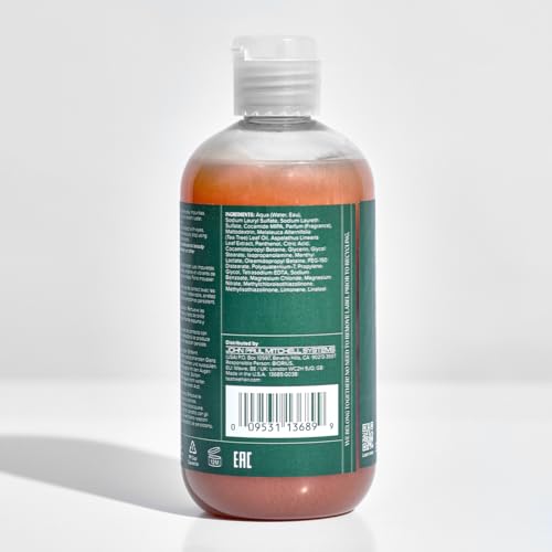 Tea Tree Special Color Shampoo cabello teñido después del lavado, brillo renovado.