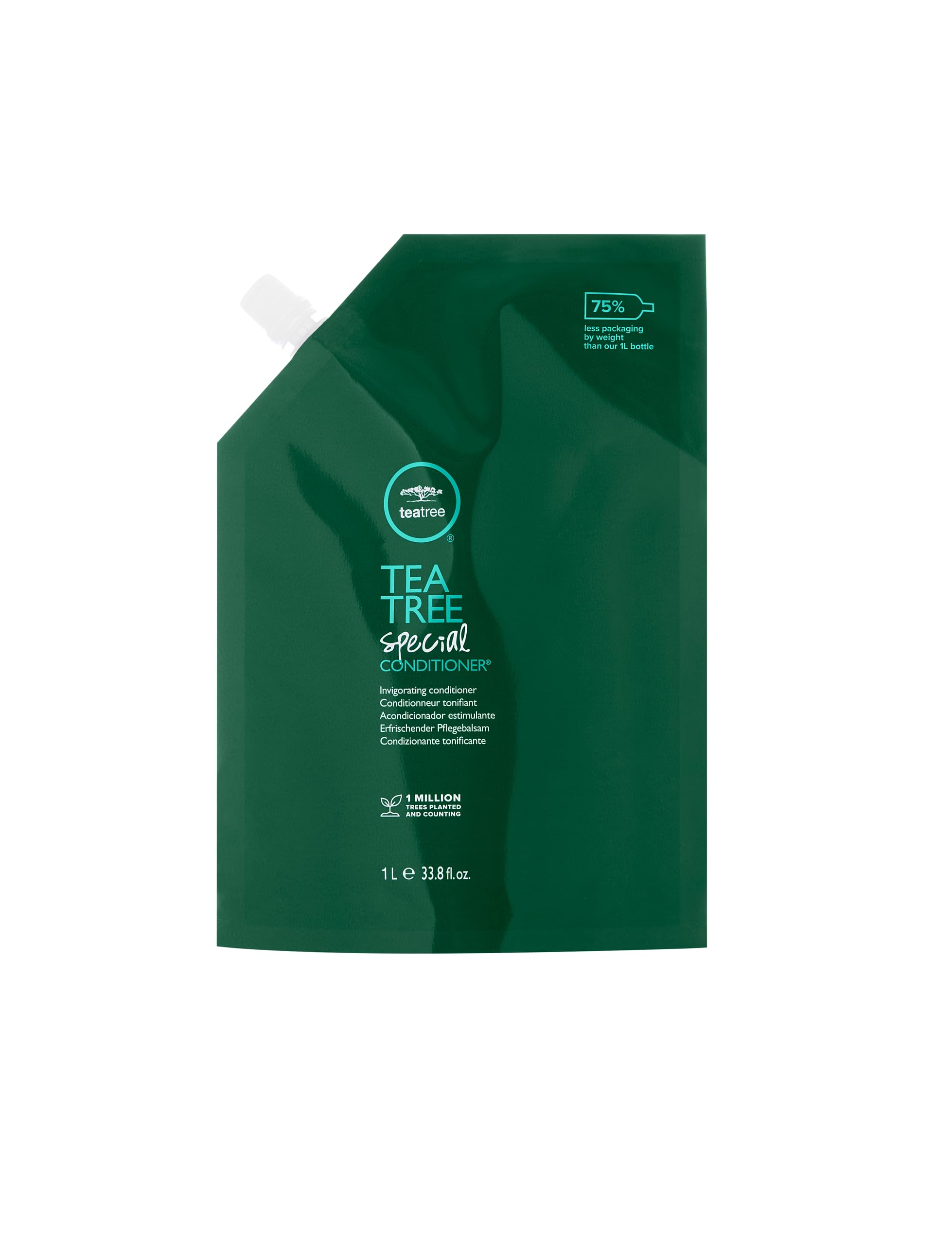 Acondicionador Tea Tree Special en envase de aluminio, ideal para rellenar y reducir residuos.