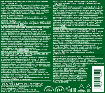 Recarga ecológica Tea Tree para cuidado capilar.