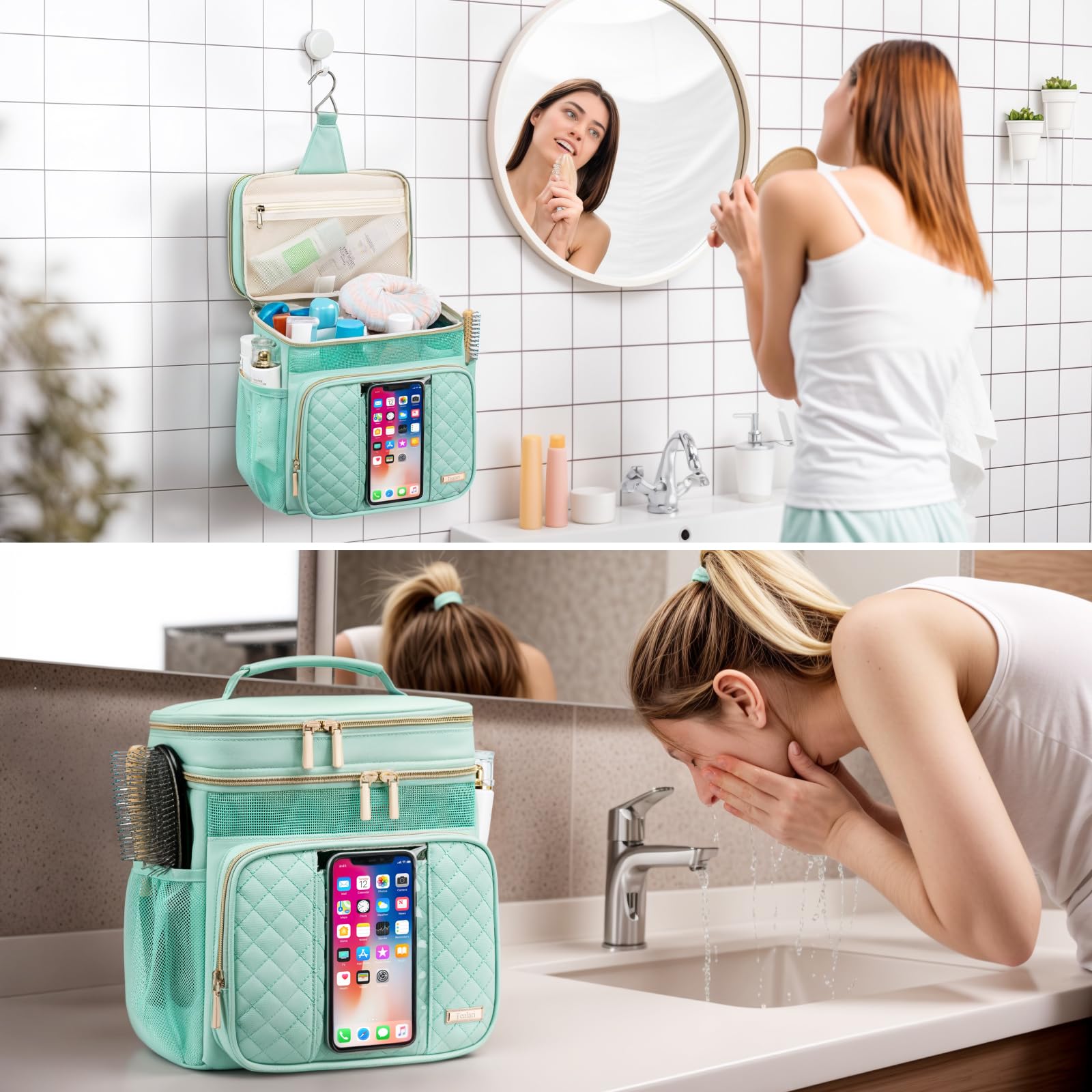 Tealari bolsa de ducha plegable y ligera para mochilas