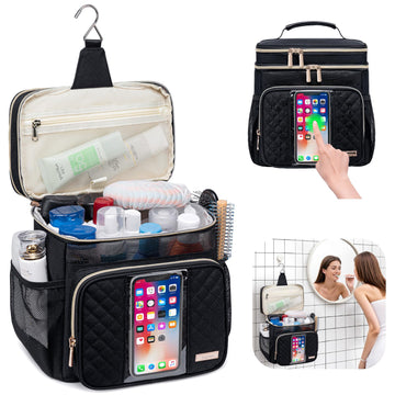 Tealari bolsa de ducha resistente al agua, diseño ventilado para secado rápido.