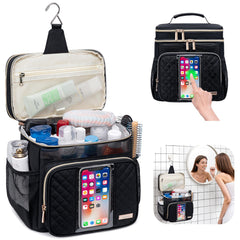 Tealari bolsa de ducha resistente al agua, diseño ventilado para secado rápido.