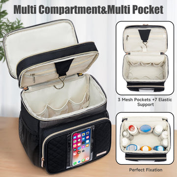 Tealari bolsa teléfono impermeable con bolsillo transparente para uso en la ducha.