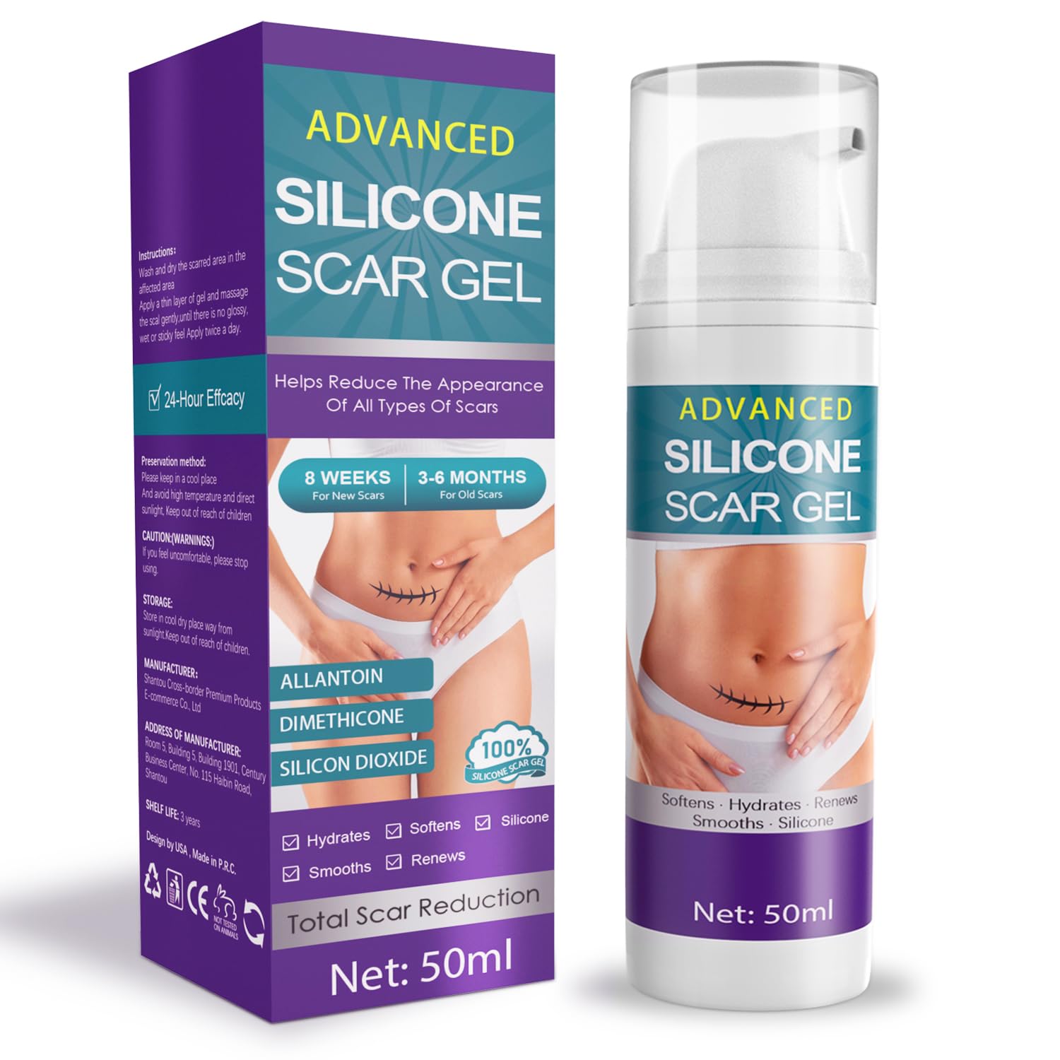 Tearich Crema Silicona para Aplicación Diaria: suaviza cicatrices sin grasa.