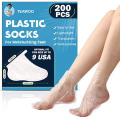 TEAWOO cubiertas plásticas para pies sin fugas y ajuste seguro para casa