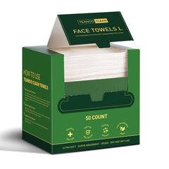 TEAWOO toallas faciales desechables 50 uds, limpieza suave para piel sensible.