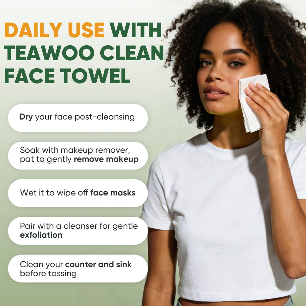 TEAWOO toallas para múltiples escenarios: facial, bebé y viaje.