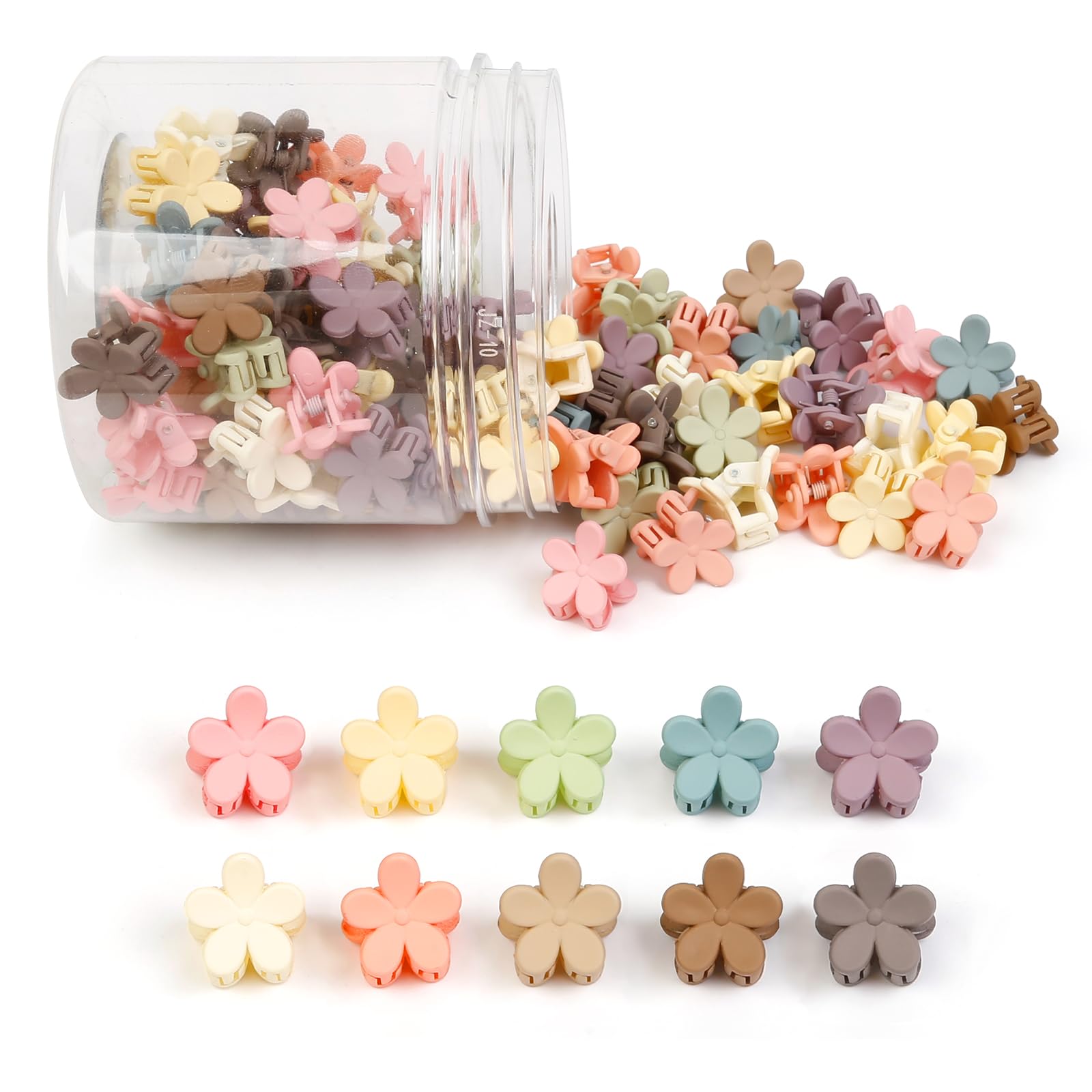 TEBIEKOY mini flor clip colorido ideal para peinado diario y encanto sutil.