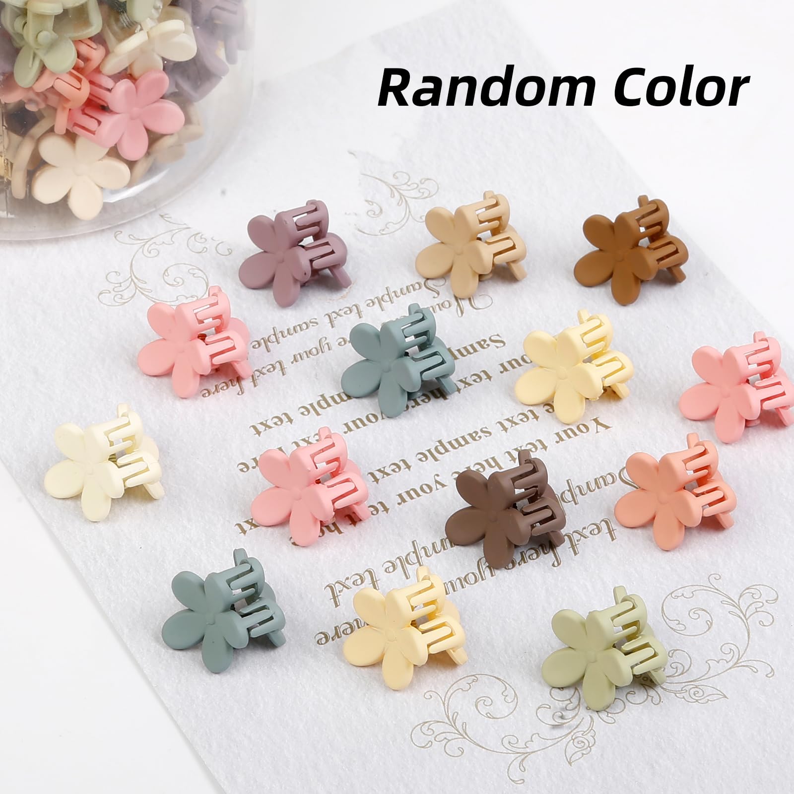TEBIEKOY flor clip mini para niñas, perfecto para fiestas y días de escuela.