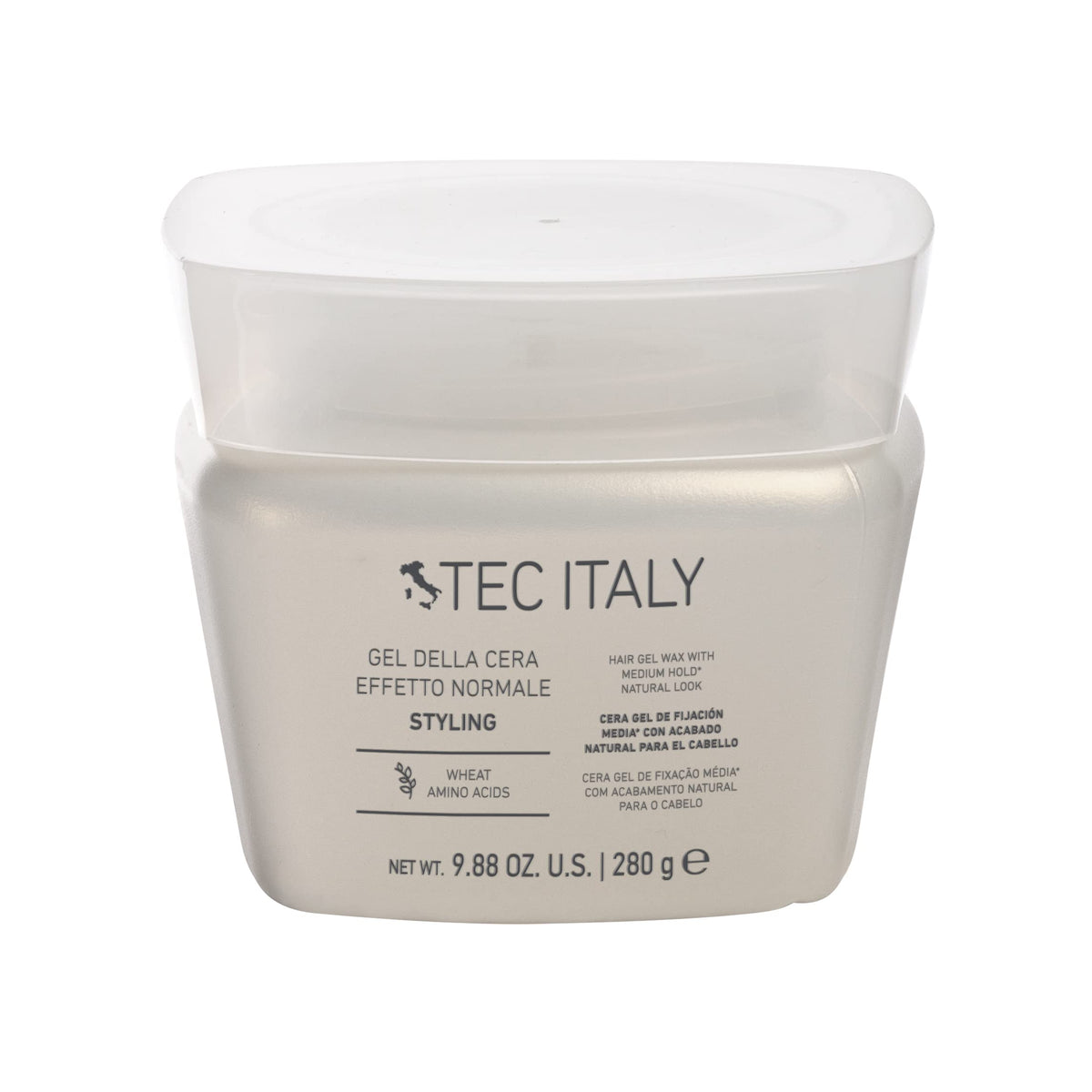 Tec Italy Gel de la Cera, botella, fijación fuerte para peinados definidos