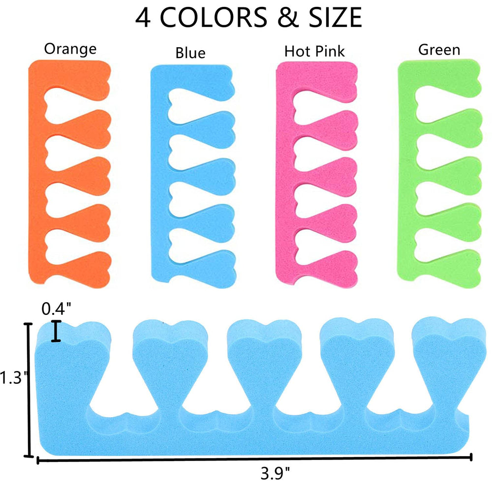 Conjunto de 48 espaciadores: ideal para manicura con dedos separados.