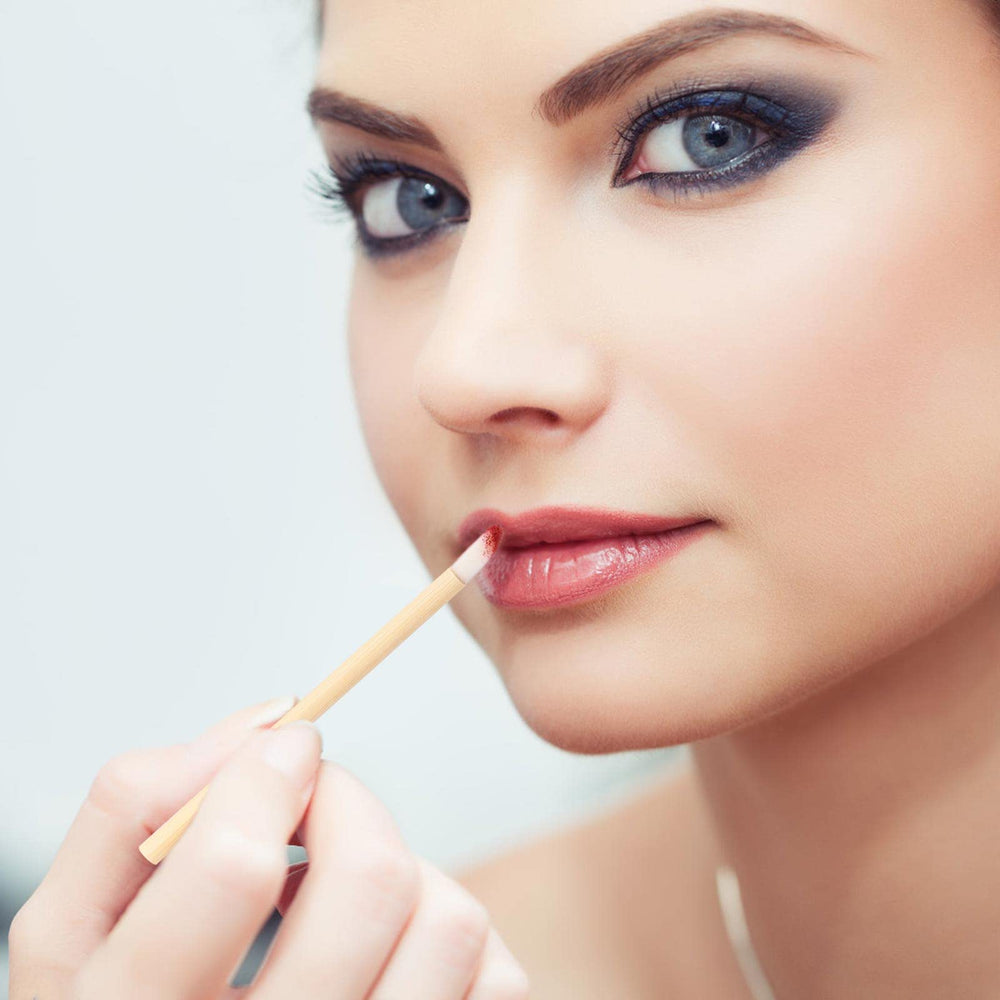 Tecbeauty set de 200 brochas para labios, solución práctica para sesiones