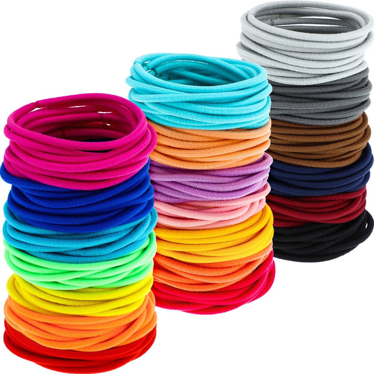 TecUnite bandas sin metal multicolor para peinados fáciles y seguros.